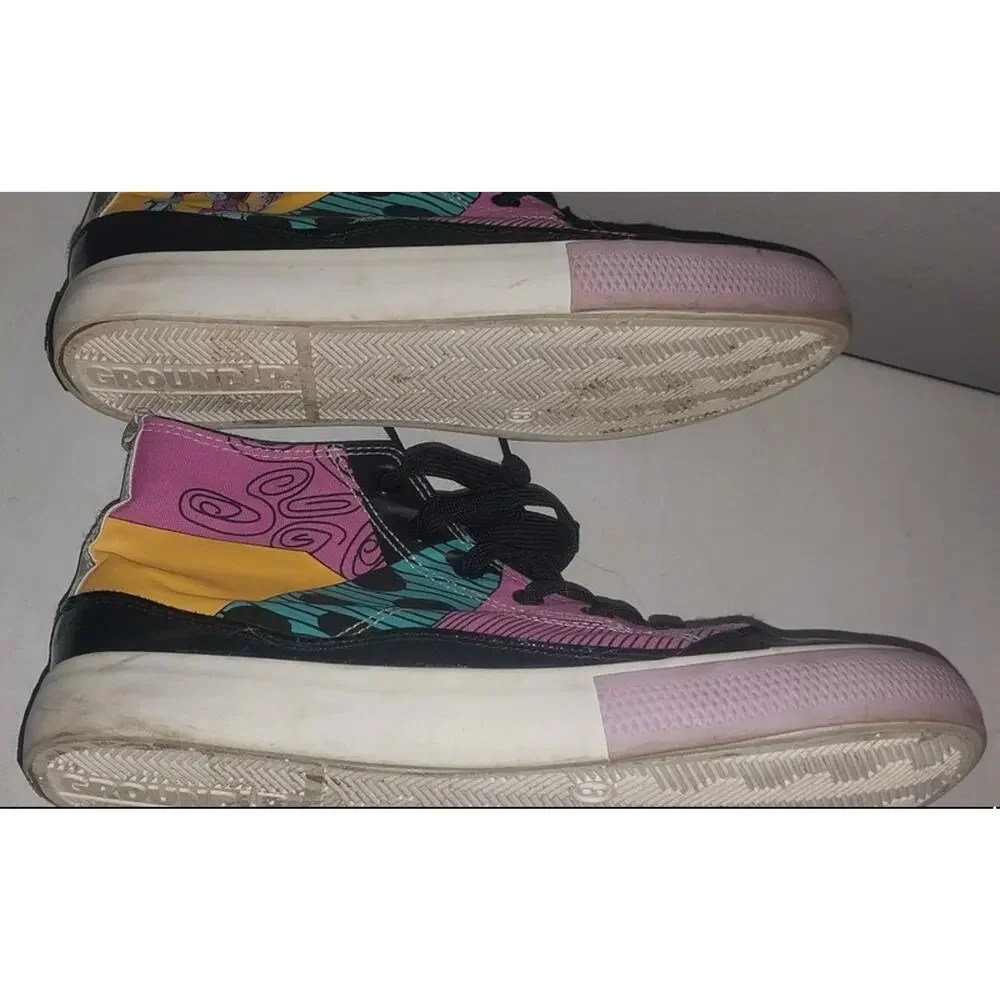 Disney Nightmare Before Christmas Jack Sally HighTop Sneakers Womens 8 Ground Up